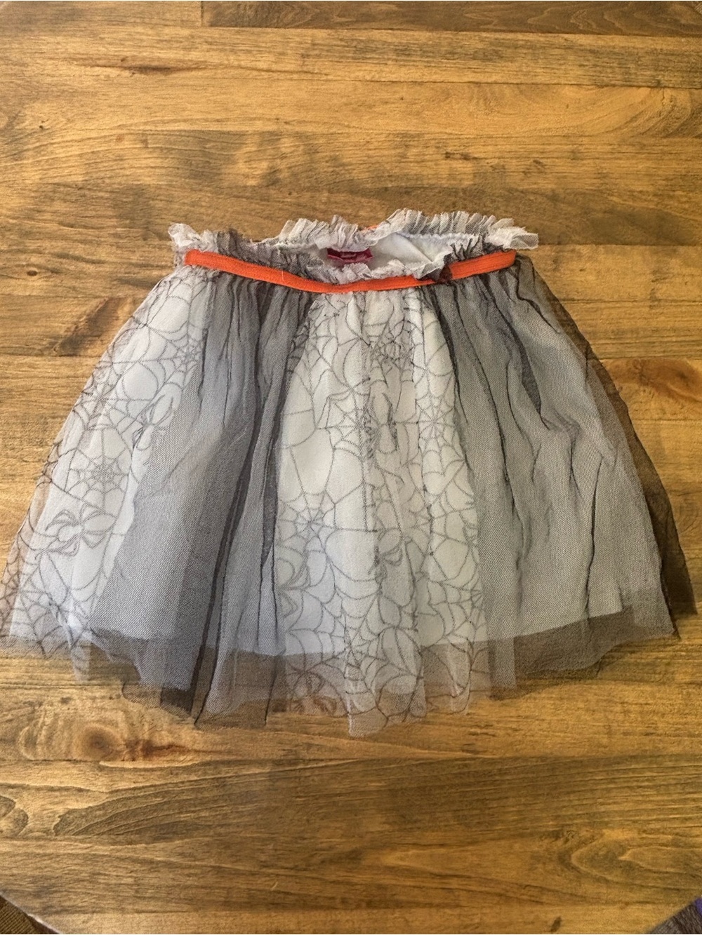 Girls Disney Halloween Spiderweb Tulle Skirt